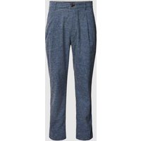 JOOP! Jeans Loose Fit Bundfaltenhose in Melange-Optik Modell 'LEAD' in Blau, Größe 34/32 von JOOP! JEANS