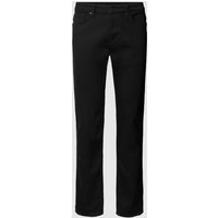 JOOP! Jeans Modern Fit Jeans mit Knopfverschluss Modell 'MITCH' in Black, Größe 38/32 von JOOP! JEANS