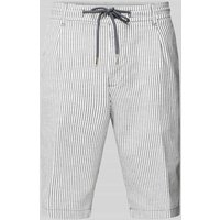 JOOP! Jeans Regular Fit Bermudas mit Bindegürtel Modell 'RUBY' in Dunkelblau, Größe 32 von JOOP! JEANS