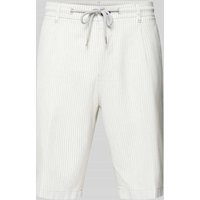 JOOP! Jeans Regular Fit Bermudas mit Leinen-Anteil Modell 'RUBY' in Silber, Größe 36 von JOOP! JEANS
