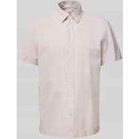 JOOP! Jeans Regular Fit Freizeithemd aus Leinen-Baumwoll-Mix in Beige, Größe L von JOOP! JEANS
