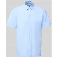 JOOP! Jeans Regular Fit Freizeithemd aus Leinen-Baumwoll-Mix in Hellblau, Größe M JOOP! Jeans Regular Fit Freizeithemd aus Leinen-Baumwoll-Mix in Hellblau, Größe M von JOOP! JEANS