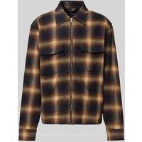 JOOP! Jeans Regular Fit Hemdjacke mit Reißverschluss Modell 'Hacket' in Beige, Größe M JOOP! Jeans Regular Fit Hemdjacke mit Reißverschluss Modell 'Hacket' in Beige, Größe M von JOOP! JEANS