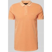 JOOP! Jeans Regular Fit Poloshirt im unifarbenen Design Modell 'Ambrosio' in Orange, Größe M von JOOP! JEANS