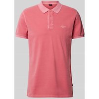 JOOP! Jeans Regular Fit Poloshirt im unifarbenen Design Modell 'Ambrosio' in Pink, Größe L von JOOP! JEANS