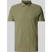 JOOP! Jeans Regular Fit Poloshirt in melierter Optik Modell 'Alanas' in Oliv, Größe S von JOOP! JEANS