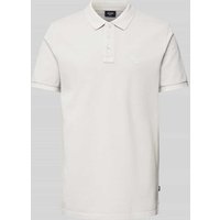 JOOP! Jeans Regular Fit Poloshirt mit Label-Stitching Modell 'Ambrosio' in Hellgrau, Größe S von JOOP! JEANS
