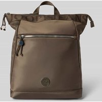 JOOP! Jeans Rucksack mit Logo-Stitching Modell 'Lietissimo' in Khaki, Größe 1 von JOOP! JEANS