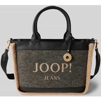 JOOP! Jeans Shopper mit Label-Print Modell 'calduccio' in Anthrazit, Größe 1 von JOOP! JEANS