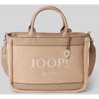 JOOP! Jeans Shopper mit Label-Print Modell 'calduccio' in Beige, Größe 1 von JOOP! JEANS