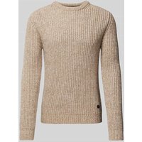 JOOP! Jeans Strickpullover mit Rundhalsausschnitt Modell 'Oro' in Offwhite, Größe XL von JOOP! JEANS