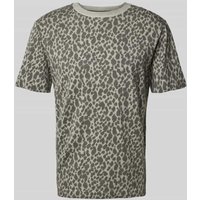 JOOP! Jeans T-Shirt mit Animal-Print Modell 'Curtis' in Mittelgrau, Größe M von JOOP! JEANS