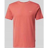 JOOP! Jeans T-Shirt mit Label-Print Modell 'Alphis' in Lachs, Größe XXL von JOOP! JEANS