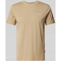 JOOP! Jeans T-Shirt mit Label-Print Modell 'Alphis' in Offwhite, Größe L von JOOP! JEANS