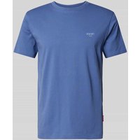 JOOP! Jeans T-Shirt mit Label-Print Modell 'Alphis' in Royal, Größe XXL von JOOP! JEANS