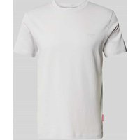 JOOP! Jeans T-Shirt mit Label-Print Modell 'Alphis' in Stein, Größe XXXL von JOOP! JEANS