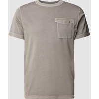 JOOP! Jeans T-Shirt mit aufgesetzter Brusttasche Modell 'Caspar' in Silber, Größe L von JOOP! JEANS