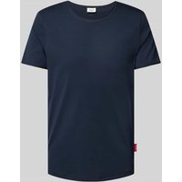 JOOP! Jeans T-Shirt mit geripptem Rundhalsausschnitt Modell 'Caspian' in Marine, Größe XXL von JOOP! JEANS