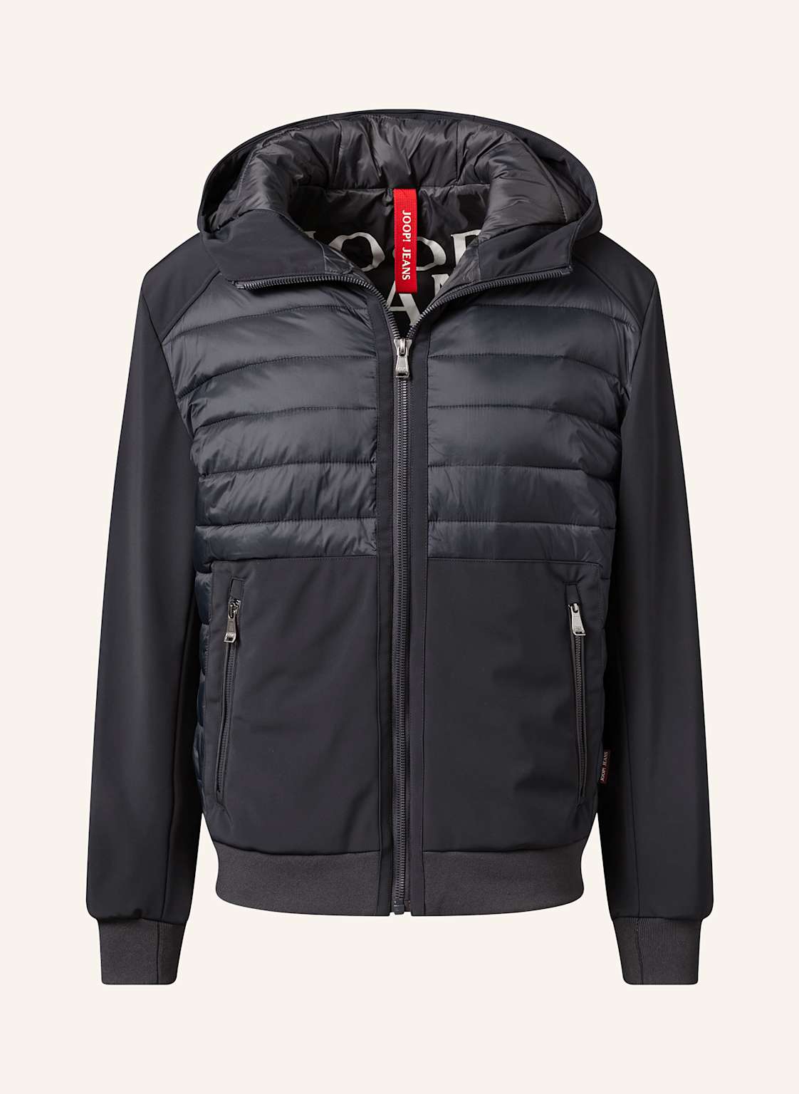 Joop! Jeans Steppjacke Im Materialmix blau Joop! Jeans Steppjacke Im Materialmix blau von JOOP! JEANS