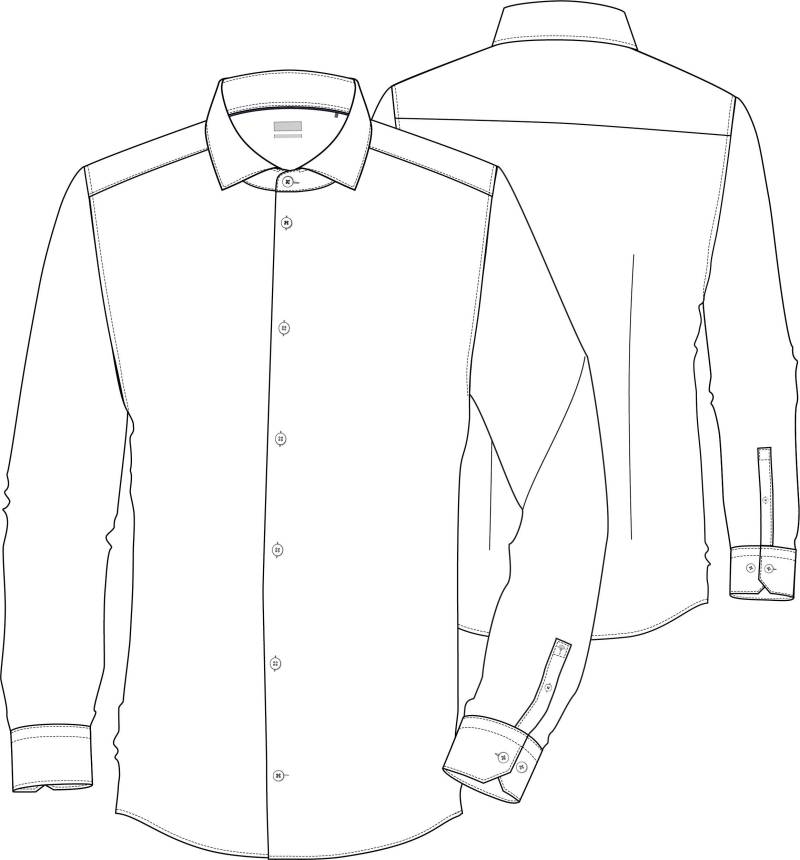 JOOP! Menswear - 17 JSH-146Pai-W 10017666 open blue - Gr. - 44 von JOOP! Menswear