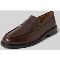 JOOP! SHOES Lederloafer mit Schaftbrücke Modell 'pero archy' in Dunkelbraun, Größe 41 von JOOP! SHOES