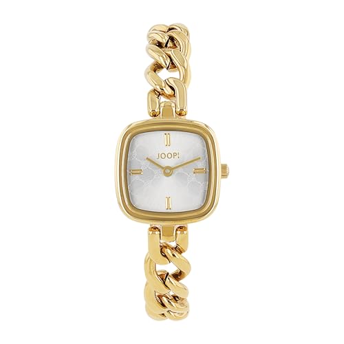 Joop! Armbanduhr Damen Quarzuhr Analog, mit Edelstahl Armband, Gold, 3 bar Wasserdicht, Kommt in Uhren Geschenk Box, 2038610 von Joop!