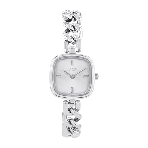 Joop! Armbanduhr Damen Quarzuhr Analog, mit Edelstahl Armband, Silber, 3 bar Wasserdicht, Kommt in Uhren Geschenk Box, 2038612 von Joop!