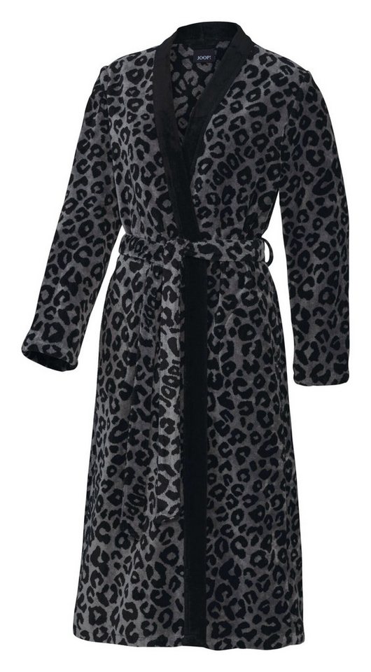JOOP! Bademantel JOOP! LIVING - LEO Damen-Kimono Bademantel 36/38, Graphit, Textil von JOOP!
