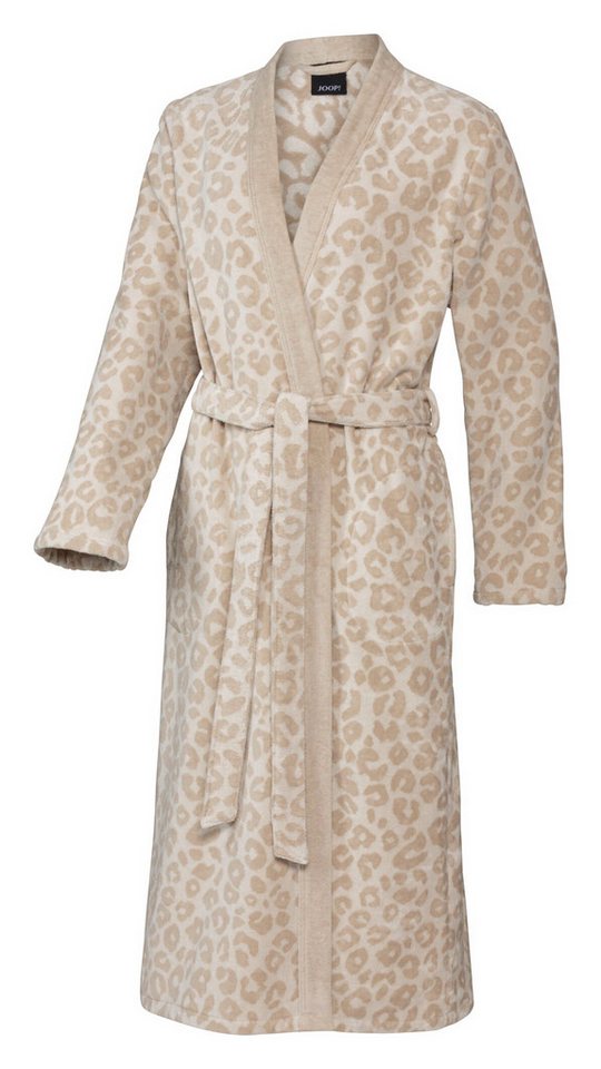 JOOP! Bademantel JOOP! LIVING - LEO Damen-Kimono Bademantel 48/50, Creme, Textil von JOOP!