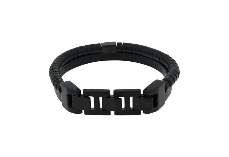 JOOP! Edelstahlarmband Joop! Herren Armband 2040566 Edelstahl, Achat, schwarz (kein Set, 1-tlg., kein Set) von JOOP!