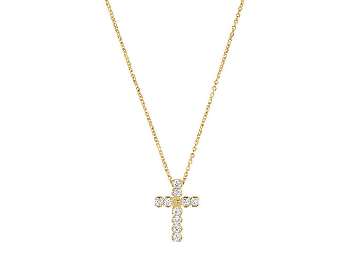 JOOP! Kette mit Anhänger Joop! Halskette mit Anhänger Damen Kreuz Zirkonia Vergoldet 2038957 JOOP! Kette mit Anhänger Joop! Halskette mit Anhänger Damen Kreuz Zirkonia Vergoldet 2038957 von JOOP!