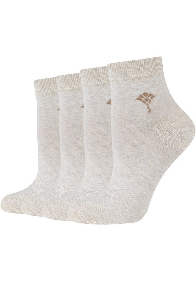 JOOP! Kurzsocken for your daily glam (4-Paar) mit weichem Fußbett von JOOP!