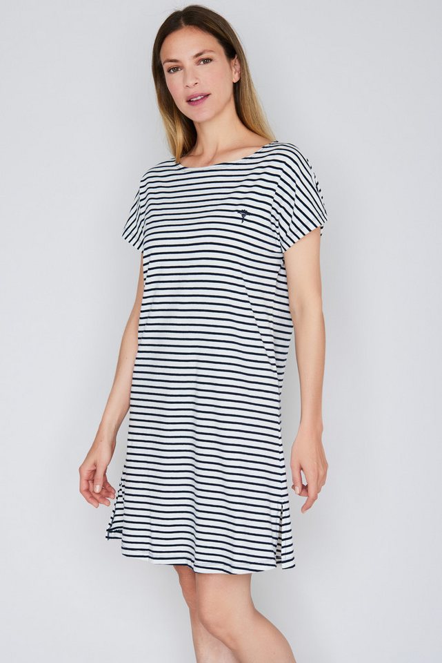 JOOP! Nachthemd Cosy kurzärmelig, Cornflower-Stitching, gestreift von JOOP!