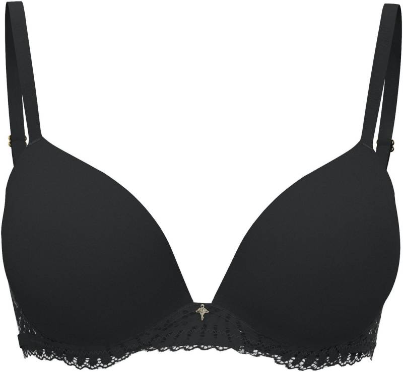 JOOP! Push-up-BH Beautiful zarte Spitzenkante, elastisch, leicht gepolstert, ohne Bügel von JOOP!