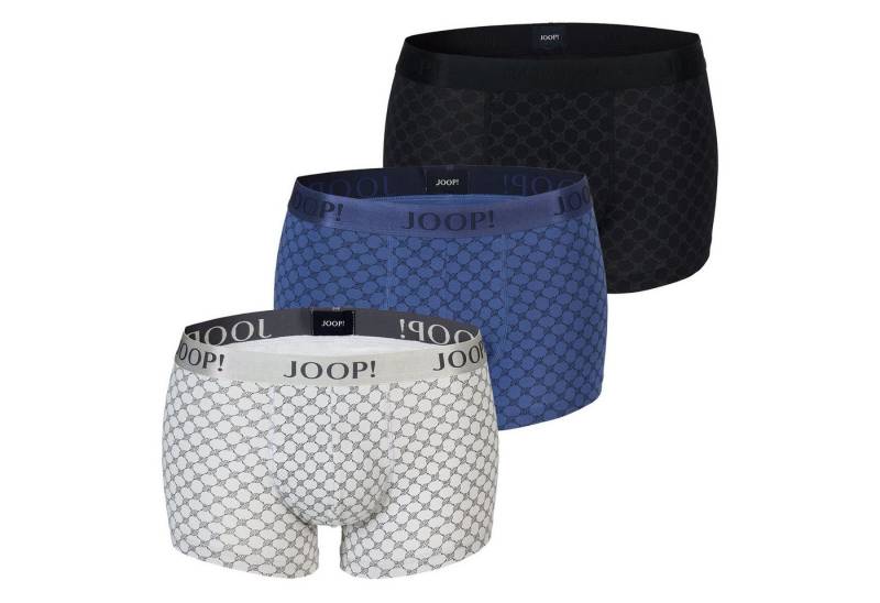 JOOP! Trunk Cotton-Stretch Boxer (3er Set) mit umlaufenden Markenschriftzug auf Bund von JOOP!