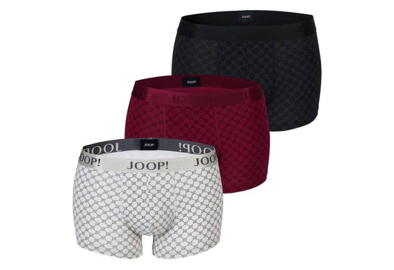 JOOP! Trunk Cotton-Stretch Boxer (3er Set) mit umlaufenden Markenschriftzug auf Bund von JOOP!