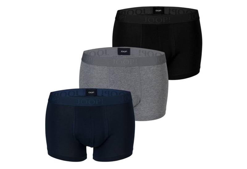 JOOP! Trunk Cotton-Stretch Boxer (3er Set) umlaufender Markenschriftzug am Bund von JOOP!