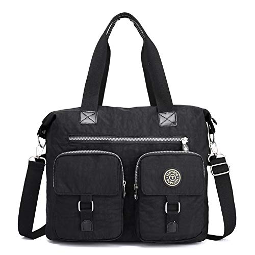 JOORUI Leichter Mehrfachtaschen-Freizeitrucksack für Frauen, Mädchen, Mamabeutel, Außensport-Freizeittasche (BLACK) von JOORUI