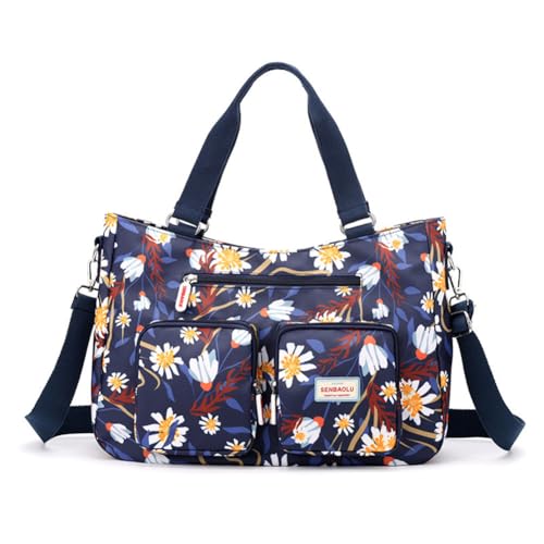 JOORUI Leichter Mehrfachtaschen-Freizeitrucksack für Frauen, Mädchen, Mamabeutel, Außensport-Freizeittasche (Flower-3) von JOORUI