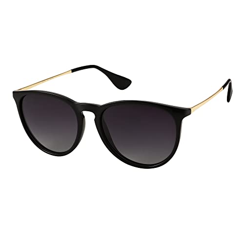 JOOX Runde Retro Sonnenbrille für Damen, klassische Vintage Sonnenbrille, 100% UV Schutz Gläser von JOOX