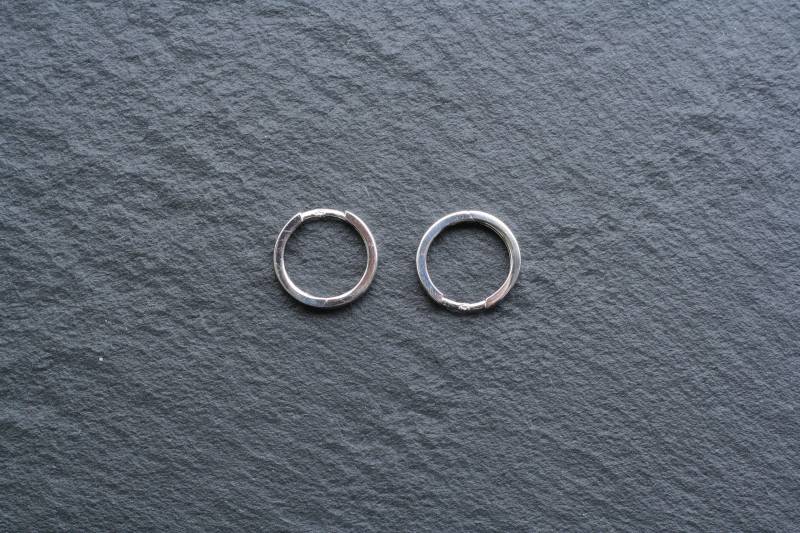 Silber | 925 Ohrringe Creolen S, Rhodiumbeschichtet von JOOYSshop