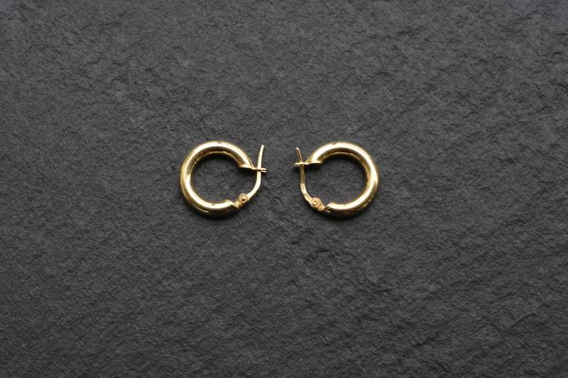 Silber | 925 Ohrringe Creolen S, Vergoldet Silber | 925 Ohrringe Creolen S, Vergoldet von JOOYSshop
