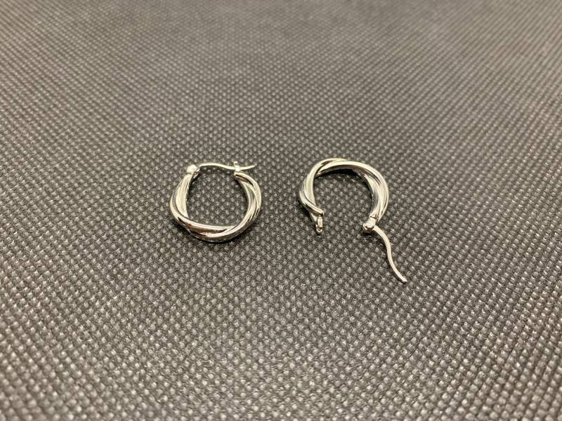 sterling Silber | 925 Hoop-Ohrringe in Twist-Form sterling Silber | 925 Hoop-Ohrringe in Twist-Form von JOOYSshop