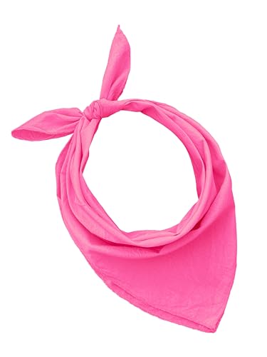 Bandanas 100% Baumwolle für Damen Herren Kinder Unisex mit Paisley Muster Taschentuch Kopfbedeckung Haarschal Halsband Handgelenk Kopf COD.644, Bambus Fuchsia, One size von JOPHY & CO.