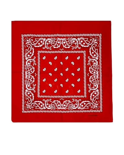 JOPHY & CO. Bandanas aus 100% Baumwolle für Damen Herren Kinder Unisex mit Paisley Muster Kopftuch Kopfbedeckung Schal für Haar/Hals/Handgelenk/Kopf COD.644 (Rot Paisley) von JOPHY & CO.