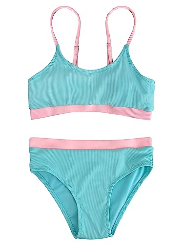 JOPHY & CO. Bademode für Mädchen und Mädchen, 2 Stück, Bikini-Set, verstellbar, Nr. 5300, 2001 Blau, 14 Jahre von JOPHY & CO.