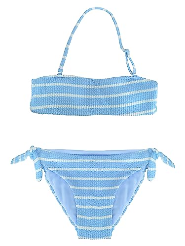 JOPHY & CO. Bademode für Mädchen und Mädchen, zweiteilig, Bikini-Set, Beachwear, verstellbar, Artikelnummer 5300, 9194 Hellblau, 10 Jahre von JOPHY & CO.