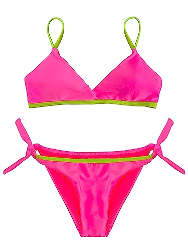 JOPHY & CO. Bademode für Mädchen und Mädchen, zweiteilig, Bikini-Set, Beachwear, verstellbar, Artikelnummer 5300, 9236 Fuchsia, 12 Jahre von JOPHY & CO.