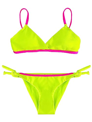 JOPHY & CO. Bademode für Mädchen und Mädchen, zweiteilig, Bikini-Set, Beachwear, verstellbar, Artikelnummer 5300, 9236 Gelb, 10 Jahre von JOPHY & CO.