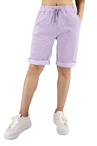JOPHY & CO. Bermuda-Hose, einfarbig, für Damen (Cod. 3006), Lila, XXX-Large von JOPHY & CO.
